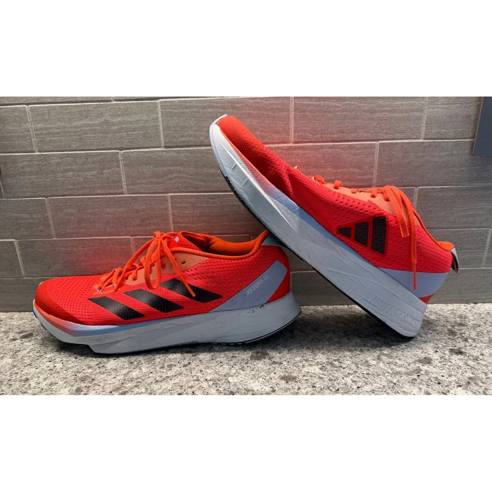 Adidas Adizero SL Men's Running Shoes Solar Red Black Lightstrike Pro Size 10